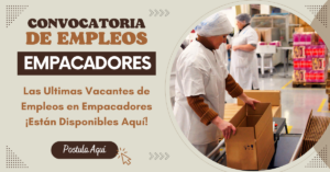 OPORTUNIDAD DE TRABAJO EN EMPAQUETADORA DE ALIMENTOS