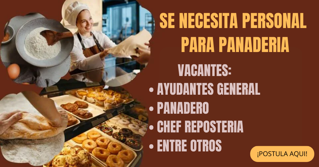 convocatoria de panaderia